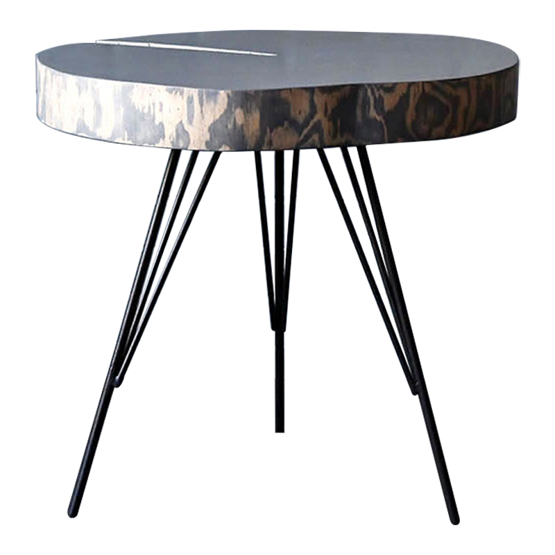 Кофейный стол Farley Industrial Metal Rust Coffee Table Дерево Серый Черный в Саратове | Loft Concept 