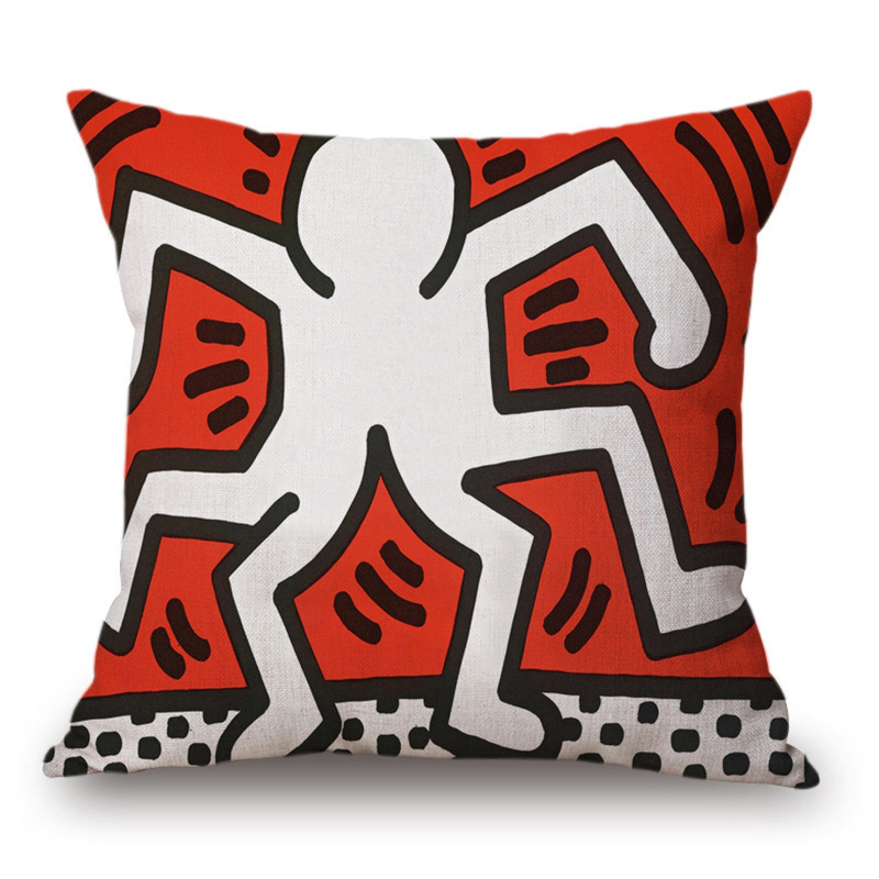 Подушка Keith Haring 2 Мульти в Саратове | Loft Concept 