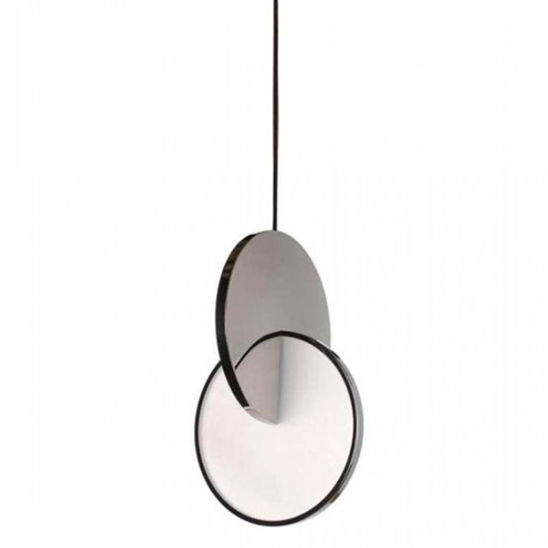 Подвесной светильник Eclipse Pendant Light Сhrome Хром Белый Подвесной светильник Eclipse Pendant Light Сhrome Хром Белый в Саратове | Loft Concept