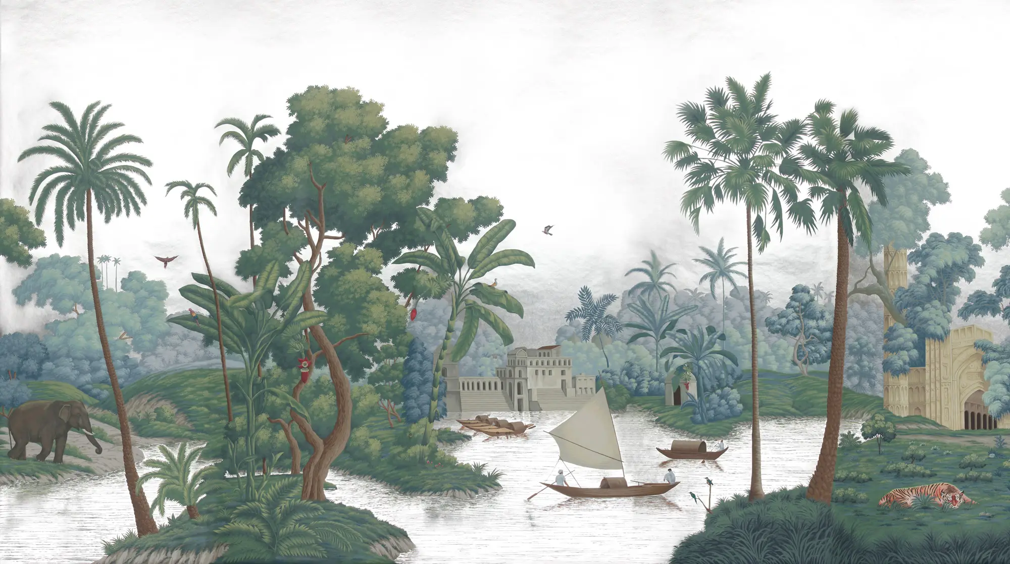 Обои ручная роспись River Scenes of Bengal Kolkata Обои ручная роспись River Scenes of Bengal Kolkata - постер Loft-Concept в Саратове