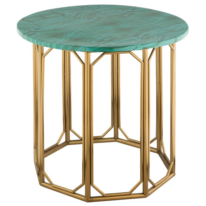 Malachite Modern Side Tables Малахит (зеленый) Золотой Malachite Modern Side Tables Малахит (зеленый) Золотой в Саратове | Loft Concept