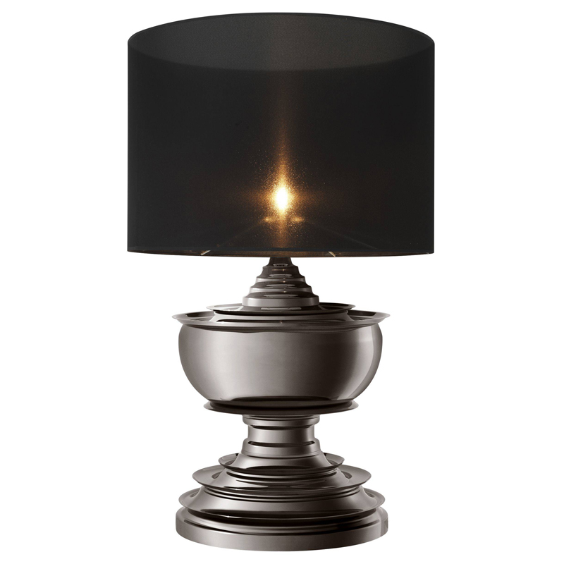 Настольная лампа Eichholtz Table Lamp Pagoda Black nickel Темный никель Черный в Саратове | Loft Concept 