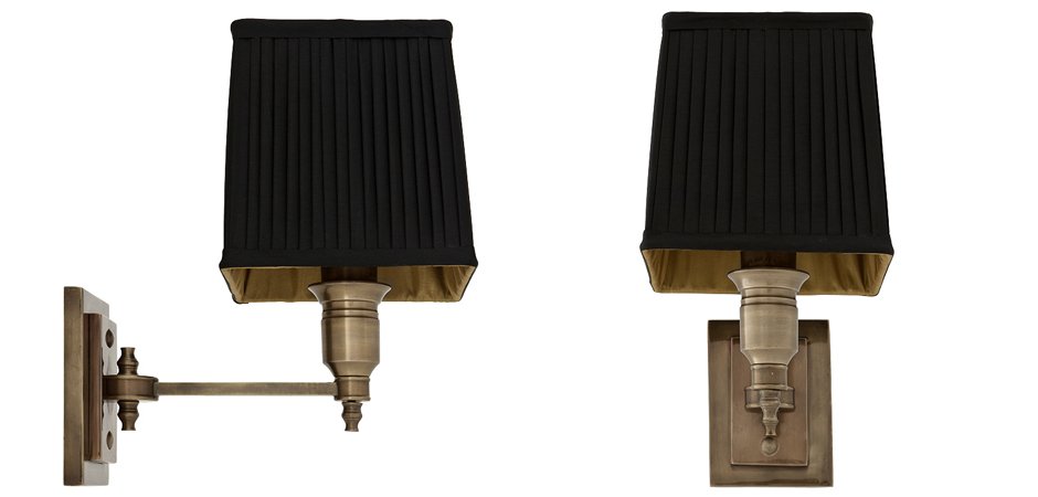 Бра Wall Lamp Lexington Single Brass+Black Бра Wall Lamp Lexington Single Brass+Black - Loft-Concept в Саратове
