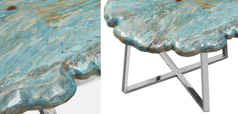 Приставной стол Melted Turquoise Приставной стол Melted Turquoise - Loft-Concept в Саратове