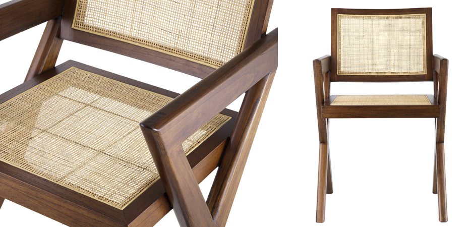 Стул Eichholtz Dining Chair Augustin brown Стул Eichholtz Dining Chair Augustin brown - Loft-Concept в Саратове