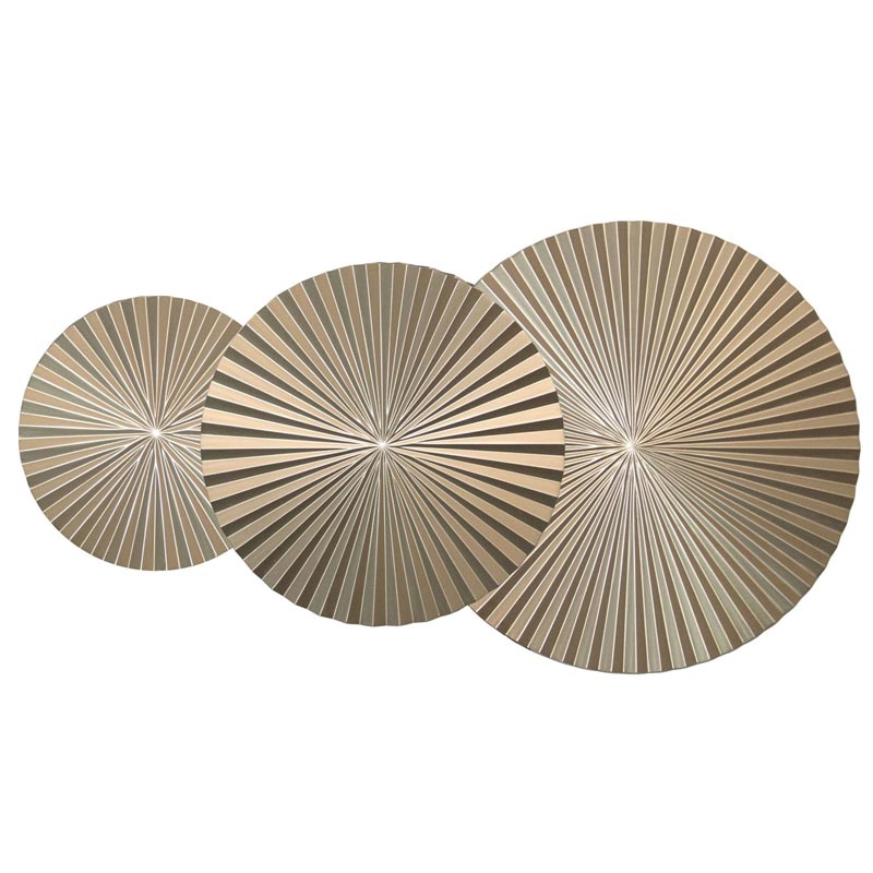 Арт-объект Apollo Champagne Wall Plaque Disc 3 Золотой Шампань в Саратове | Loft Concept 