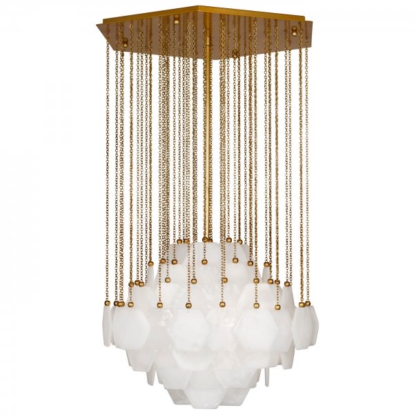 Люстра Jonathan Adler VIENNA LARGE CHANDELIER Латунь в Саратове | Loft Concept 