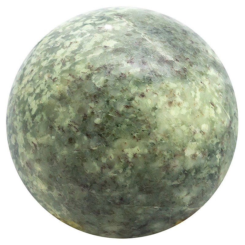 Шар декоративный из натурального камня Жадеит Natural Stone Spheres Зеленый Белый Серый Шар декоративный из натурального камня Жадеит Natural Stone Spheres Зеленый Белый Серый в Саратове | Loft Concept