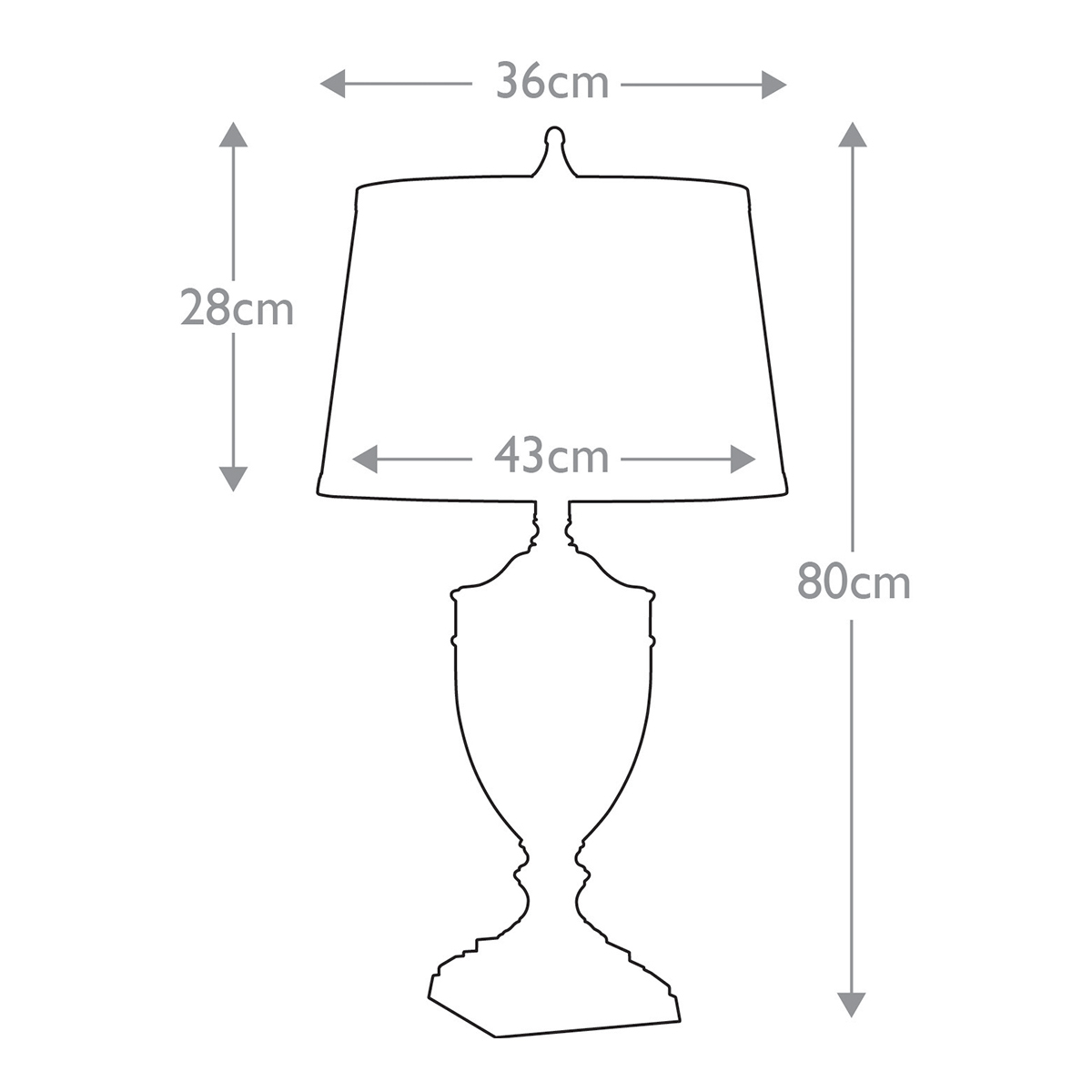 Настольная лампа со тканевым абажуром и прозрачным ребристым стеклянным основанием Quoizel в Саратове