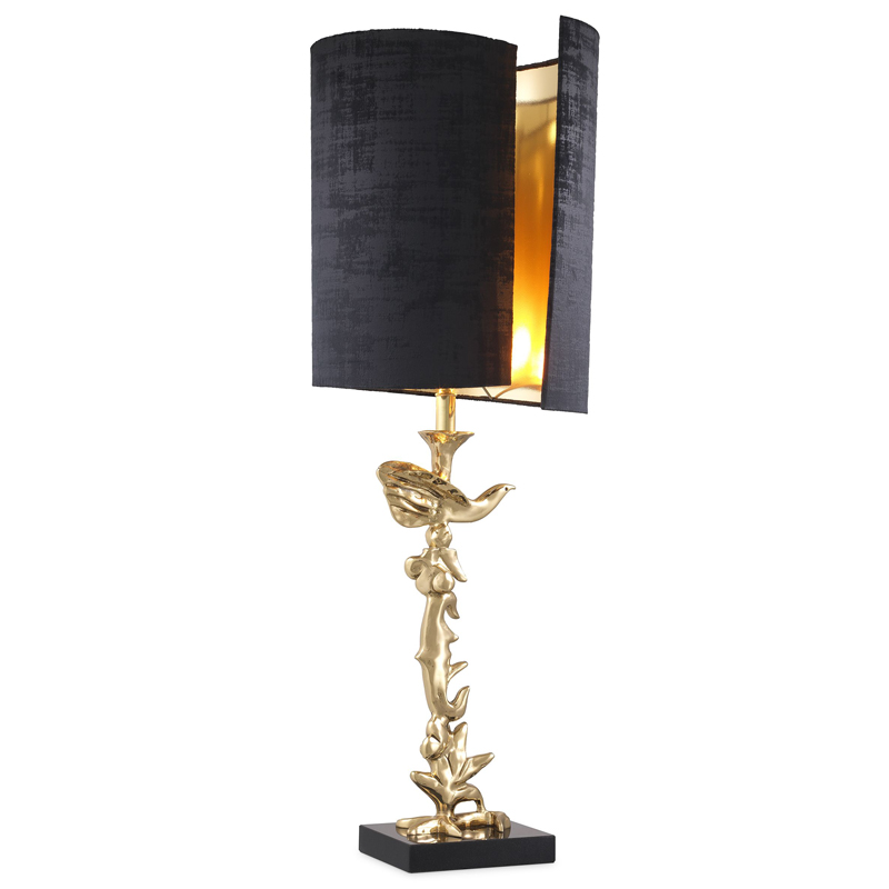 Настольная лампа Eichholtz Table Lamp Aras Латунь Черный в Саратове | Loft Concept 