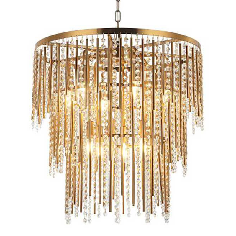 Люстра Crystal Wind Chimes Bronze Chandelier Бронза Прозрачный в Саратове | Loft Concept 