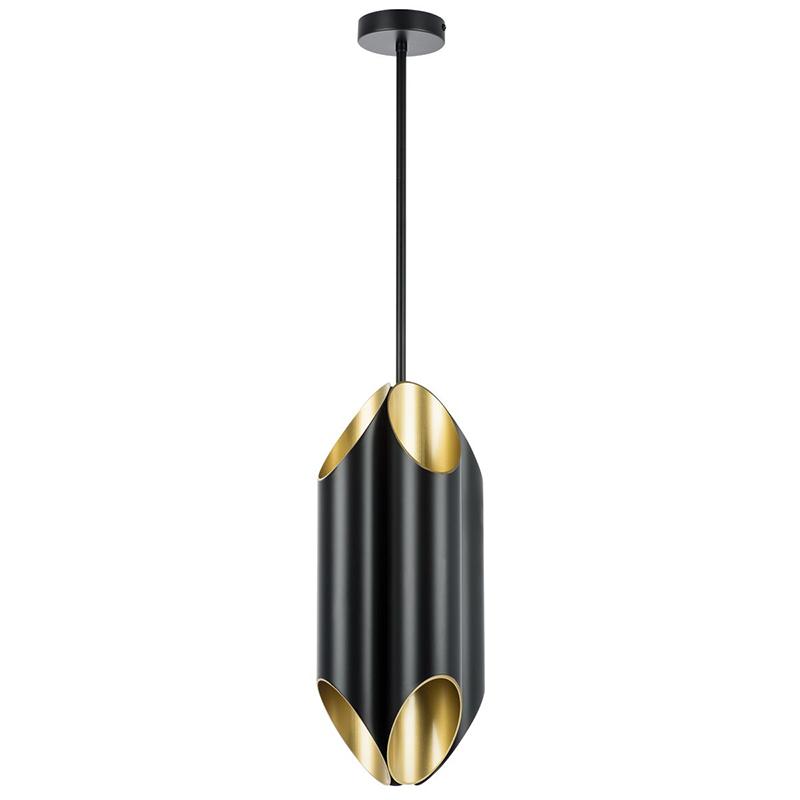 Подвесной светильник Garbi Black Pipe Organ Hanging Lamp Черный Золотой в Саратове | Loft Concept 