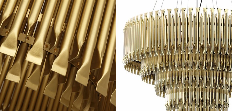 Люстра MATHENY CHANDELIER 5 SUSPENSION by DELIGHTFULL Gold Люстра MATHENY CHANDELIER 5 SUSPENSION by DELIGHTFULL Gold - Loft-Concept в Саратове