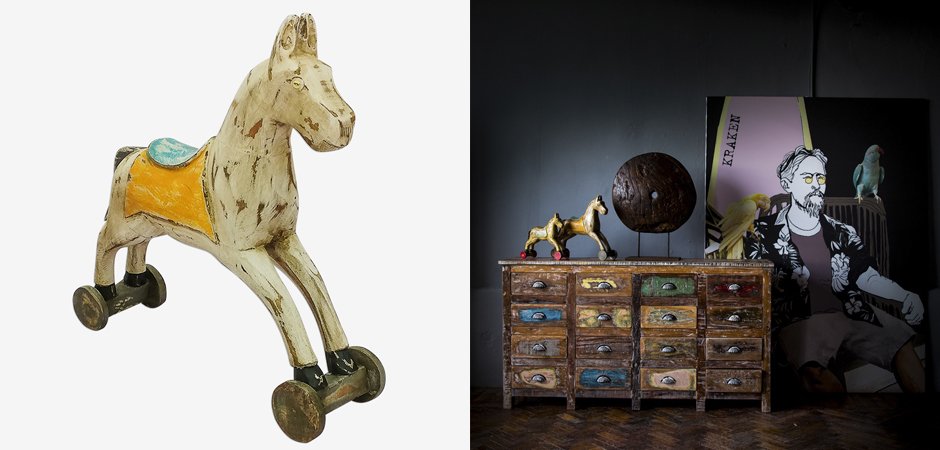 Статуэтка Wooden Horse Статуэтка Wooden Horse - Loft-Concept в Саратове