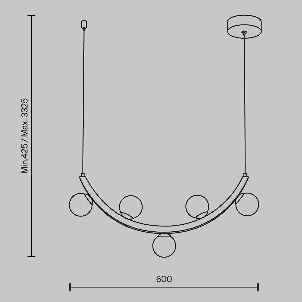 Люстра подвесная Ambre 3000К 12Вт в Саратове