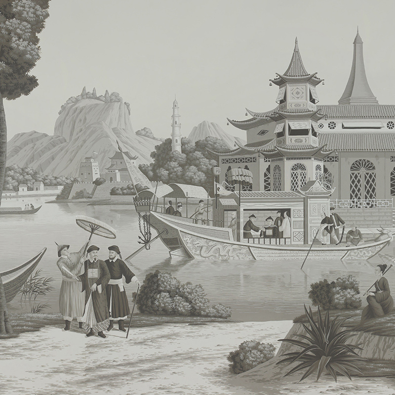 Обои ручная роспись Procession Chinoise Eau Forte on scenic paper Обои ручная роспись Procession Chinoise Eau Forte on scenic paper в Саратове | Loft Concept