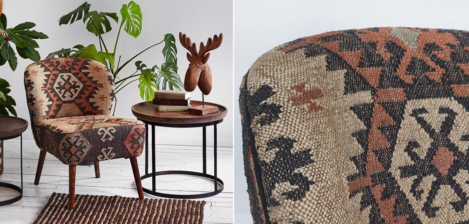 Кресло KELIM Brown Chair Кресло KELIM Brown Chair - Loft-Concept в Саратове