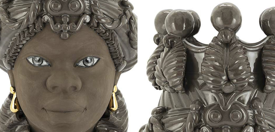Ваза VASE MORO BIG LADY BLACK MUD Ваза VASE MORO BIG LADY BLACK MUD - Loft-Concept в Саратове
