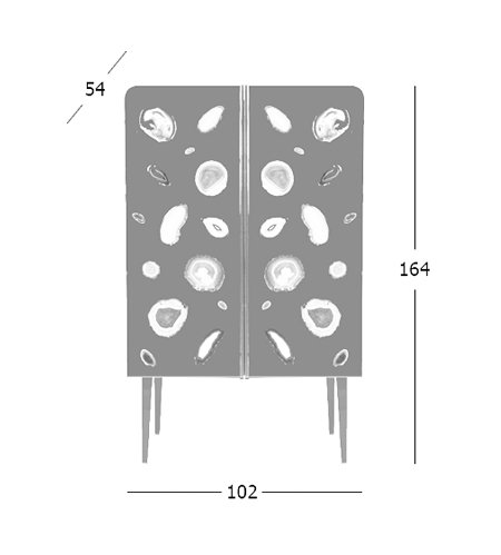 Patrick Naggar Gem Cabinet шкаф украшенный агатами Patrick Naggar Gem Cabinet шкаф украшенный агатами в Саратове