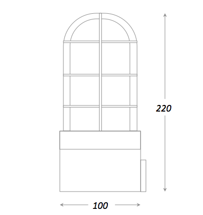 Настольная лампа Steampunk Cage Glass Edison Table lamp в Саратове