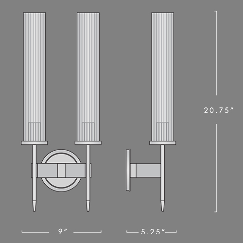 Бра Jonathan Browning ALOUETTE DOUBLE SCONCE в Саратове