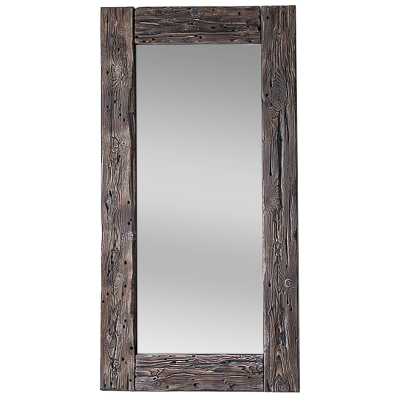 Зеркало Aged Wood Mirror Коричневый винтаж в Саратове | Loft Concept 