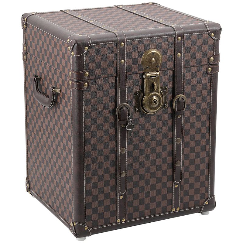 Сундук Louis Vuitton Design Wooden Chest Коричневый Латунь в Саратове | Loft Concept 