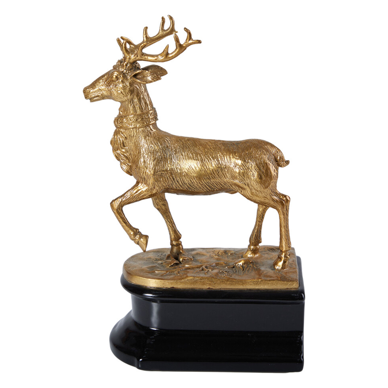 Держатель для книг в виде оленя из фарфора и бронзы Eden Garden porcelain and bronze Черный Бронза Держатель для книг в виде оленя из фарфора и бронзы Eden Garden porcelain and bronze Черный Бронза в Саратове | Loft Concept