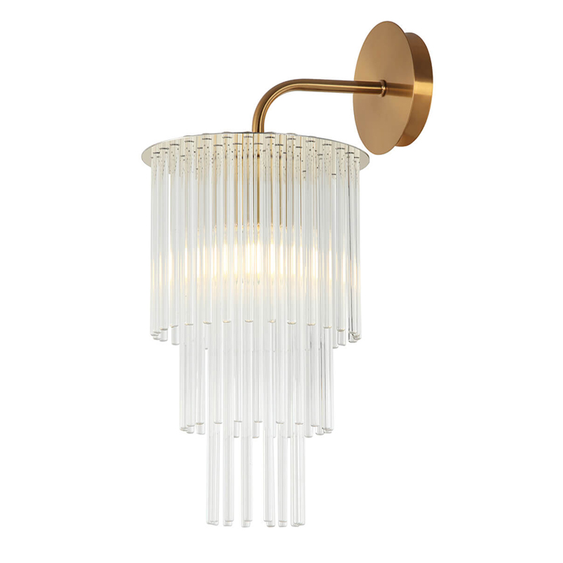 Бра Harrison Sconce gold Глянцевое золото Прозрачный в Саратове | Loft Concept 