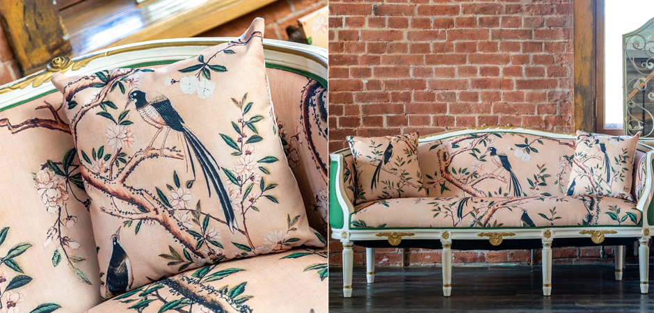 Декоративная подушка Beige and Green Chinoiserie 2 Декоративная подушка Beige and Green Chinoiserie 2 - Loft-Concept в Саратове