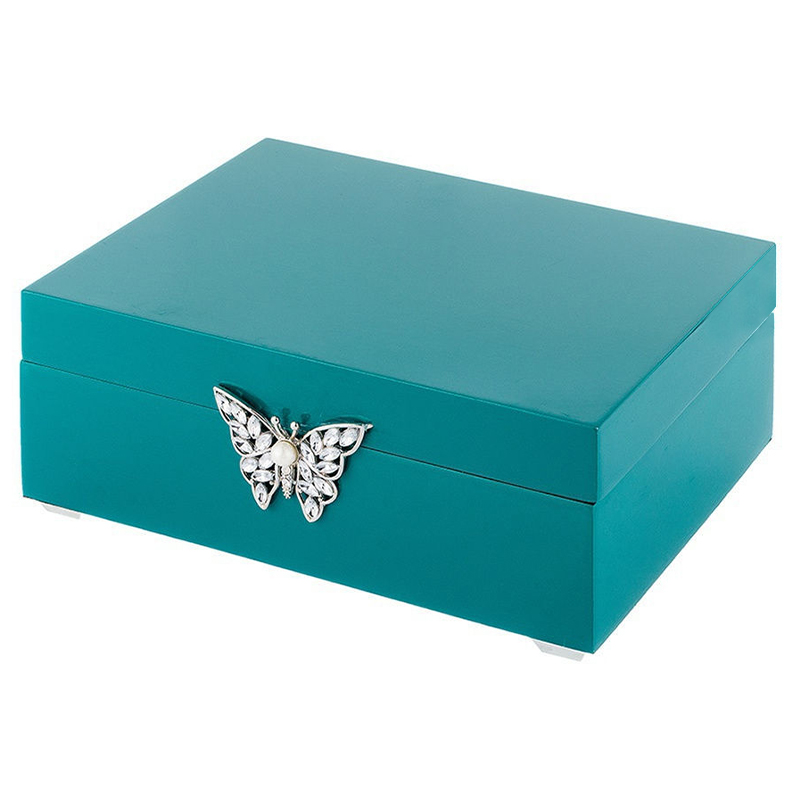 Шкатулка Turquoise Box With Butterfly Бирюзовый в Саратове | Loft Concept 