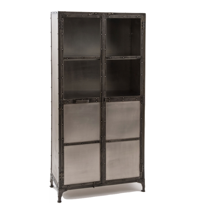 Буфет Industrial Steampunk Nickel Cabinet Буфет Industrial Steampunk Nickel Cabinet в Саратове | Loft Concept