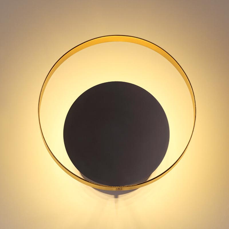 Бра Globo Ocular Sconce Circle Black Золотой Черный в Саратове | Loft Concept 