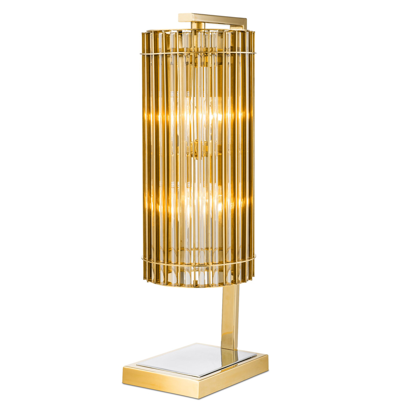 Настольная лампа Eichholtz Table Lamp Pimlico Gold Глянцевое золото Никель Золотой Шампань в Саратове | Loft Concept 