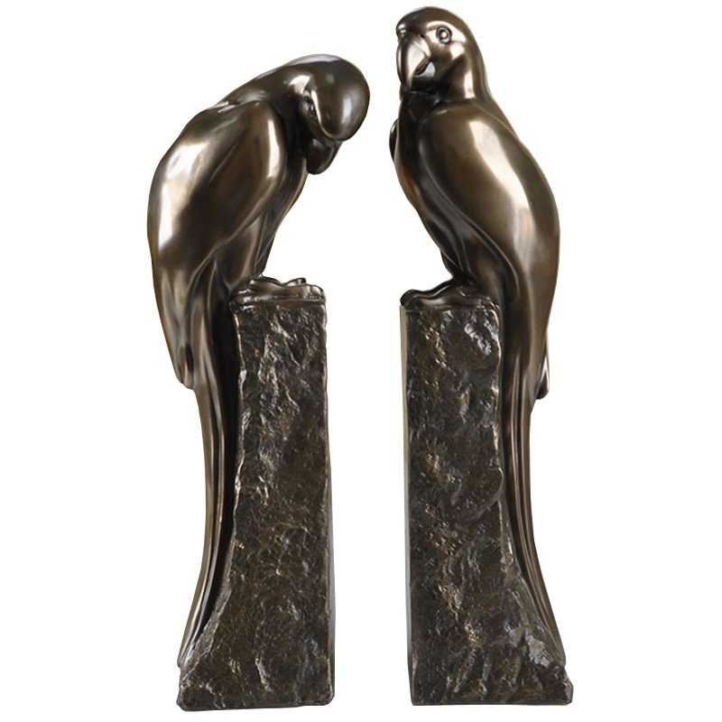 Держатель для книг Bookend Perroquet set of 2 Темная бронза в Саратове | Loft Concept 