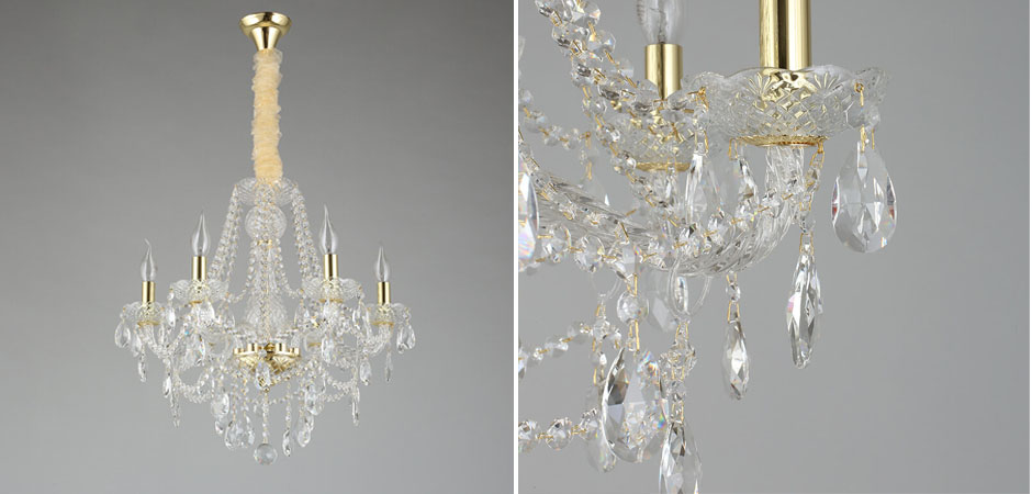 Хрустальная Люстра Tears Золотая  - Loft-Concept в Саратове