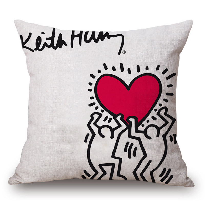 Подушка Keith Haring 11 Мульти в Саратове | Loft Concept 