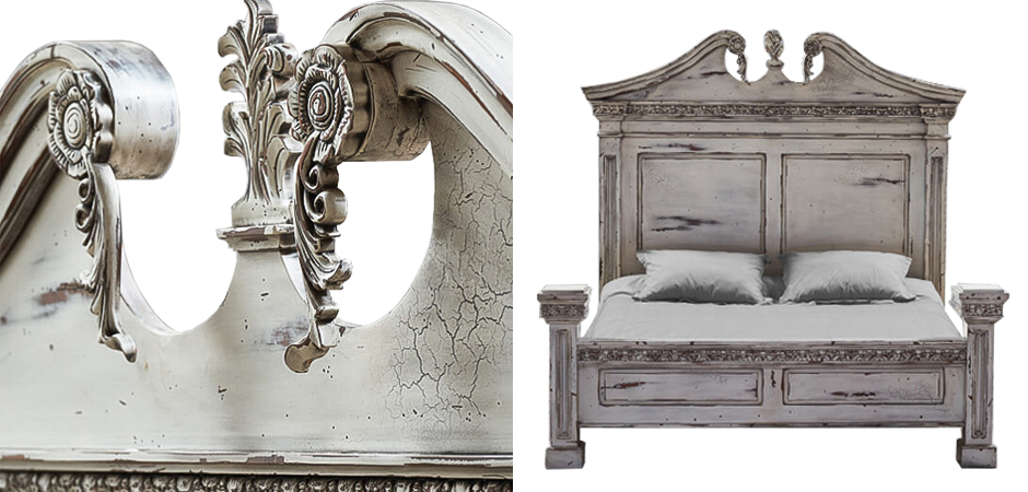Кровать Gothic Style Bed White Кровать Gothic Style Bed White - Loft-Concept в Саратове