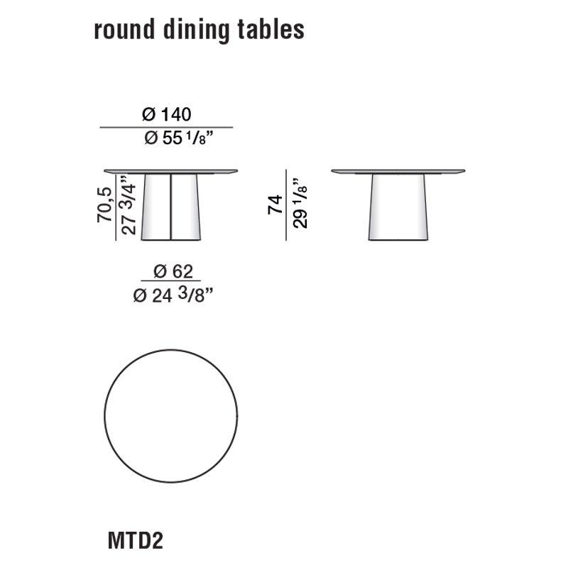 Дизайнерский круглый обеденный стол MATEO Dining Table в Саратове