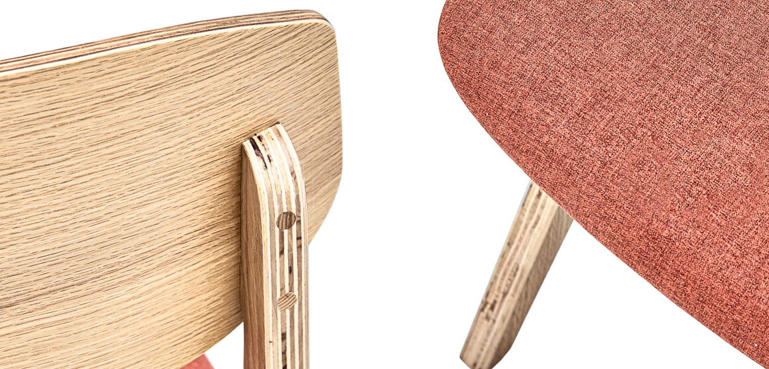 Стул Ailde Stool coral - фото