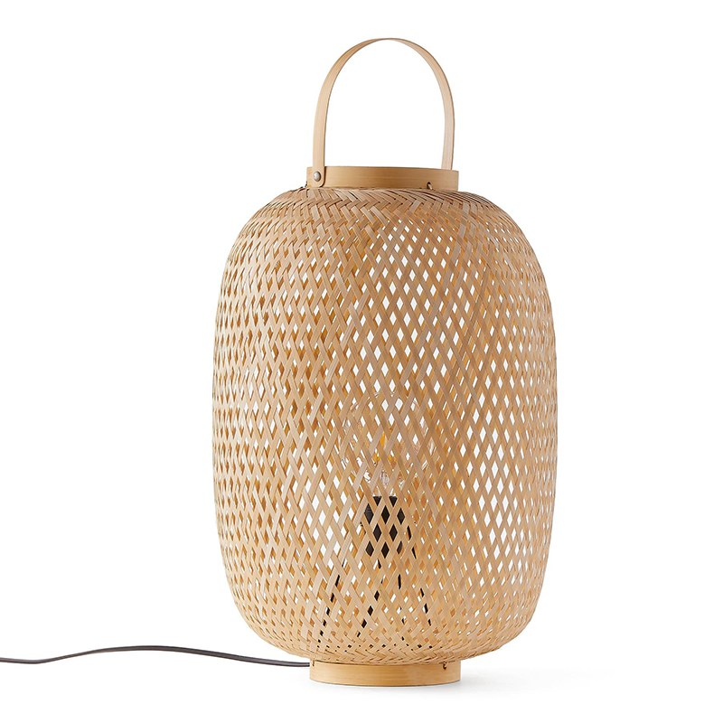 Настольная лампа Lantern Wicker Table lamp Бежевый в Саратове | Loft Concept 