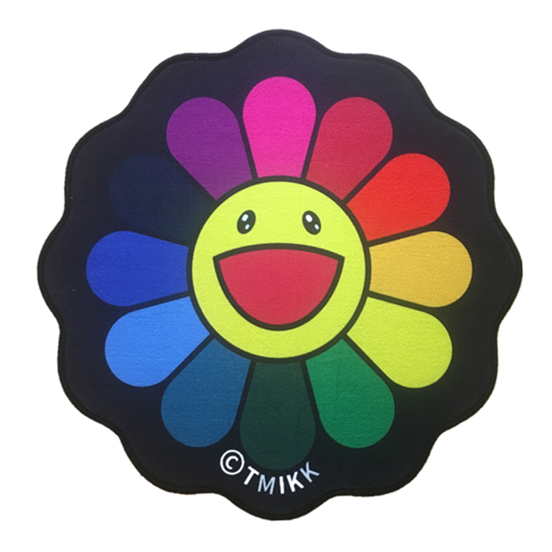 Коврик для прихожей улыбающийся цветок Takashi Murakami Мульти в Саратове | Loft Concept 