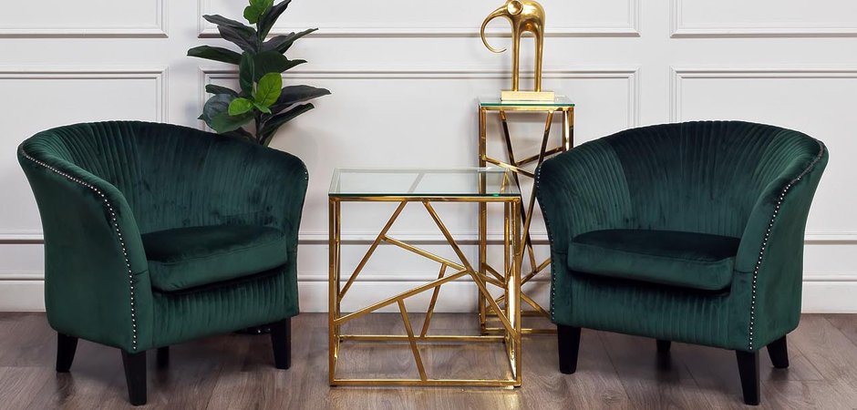 Подставка Serene Furnishing Gold Clear Glass Top stand Подставка Serene Furnishing Gold Clear Glass Top stand - Loft-Concept в Саратове