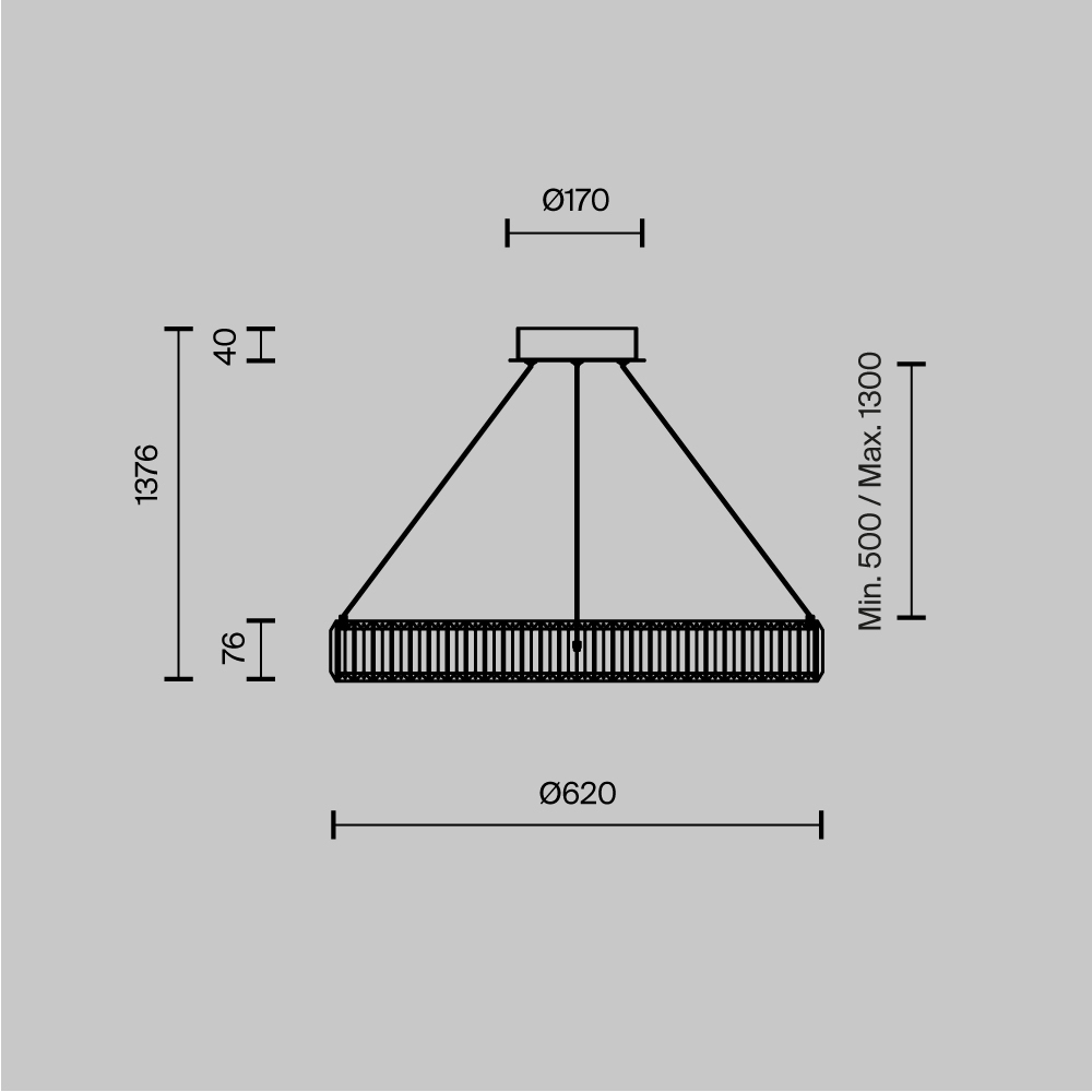 Люстра подвесная Krone 3000К 90Вт в Саратове