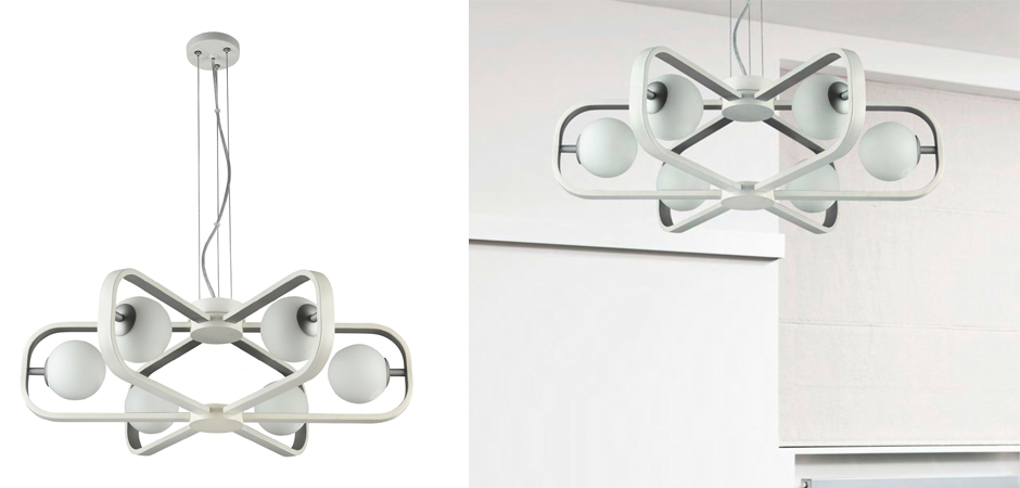 Люстра Michele Ball Chandelier Silver 6 Люстра Michele Ball Chandelier Silver 6 - Loft-Concept в Саратове