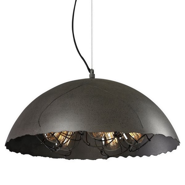 Подвесной светильник Uneven Edge Loft Pendant lamp 5 Графит в Саратове | Loft Concept 