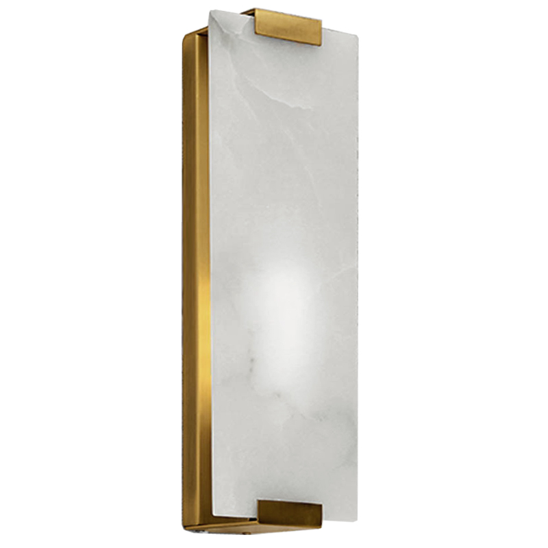 Бра Marble Rectangle Wall Lamp Brass Латунь Бра Marble Rectangle Wall Lamp Brass Латунь в Саратове | Loft Concept