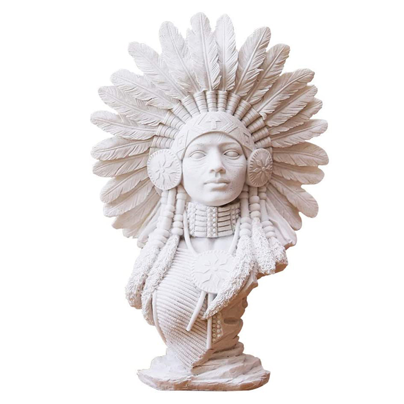 Native american indian figurine B Белый в Саратове | Loft Concept 