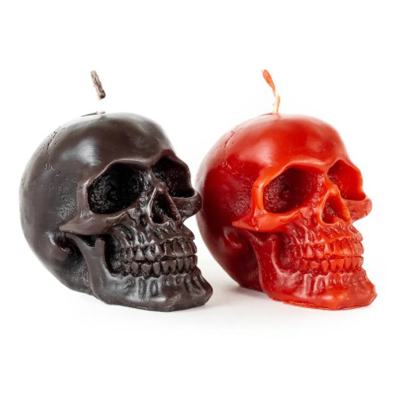 Набор свечей Black Red Skulls Черный Красный в Саратове | Loft Concept 