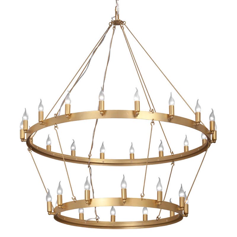 Люстра Camino Round Chandelier two tiers gold Золотой в Саратове | Loft Concept 